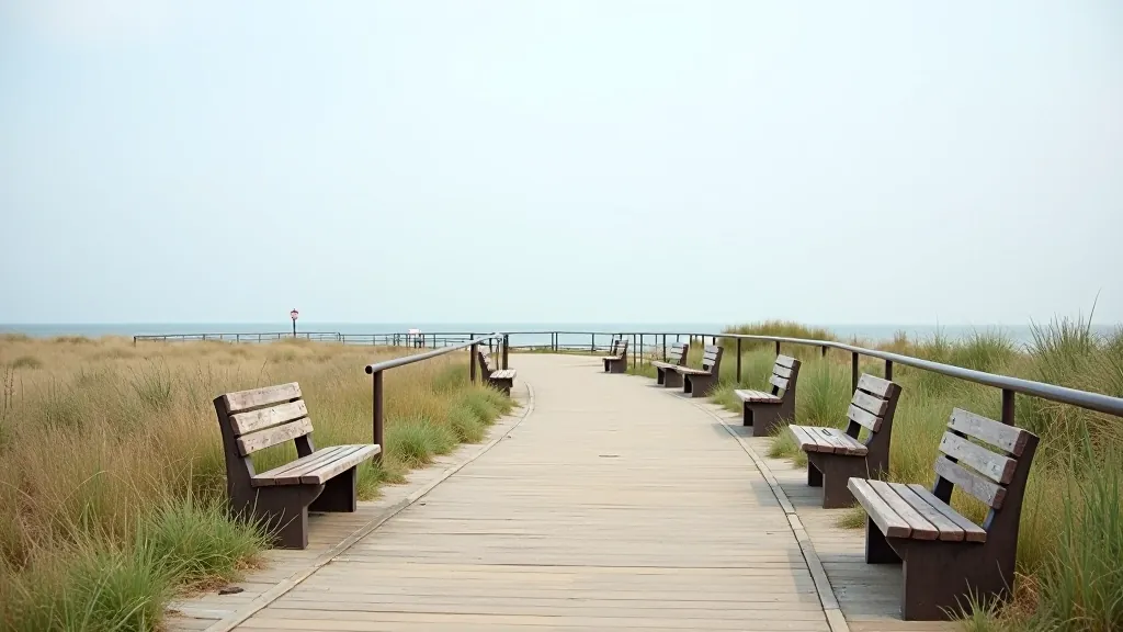 Ventspils piekrastes pieejamā taka ar atpūtas vietām